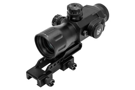 UTG T4 PRISMATIC 4X32MM 36-COLOR MIL-DOT SCOPE