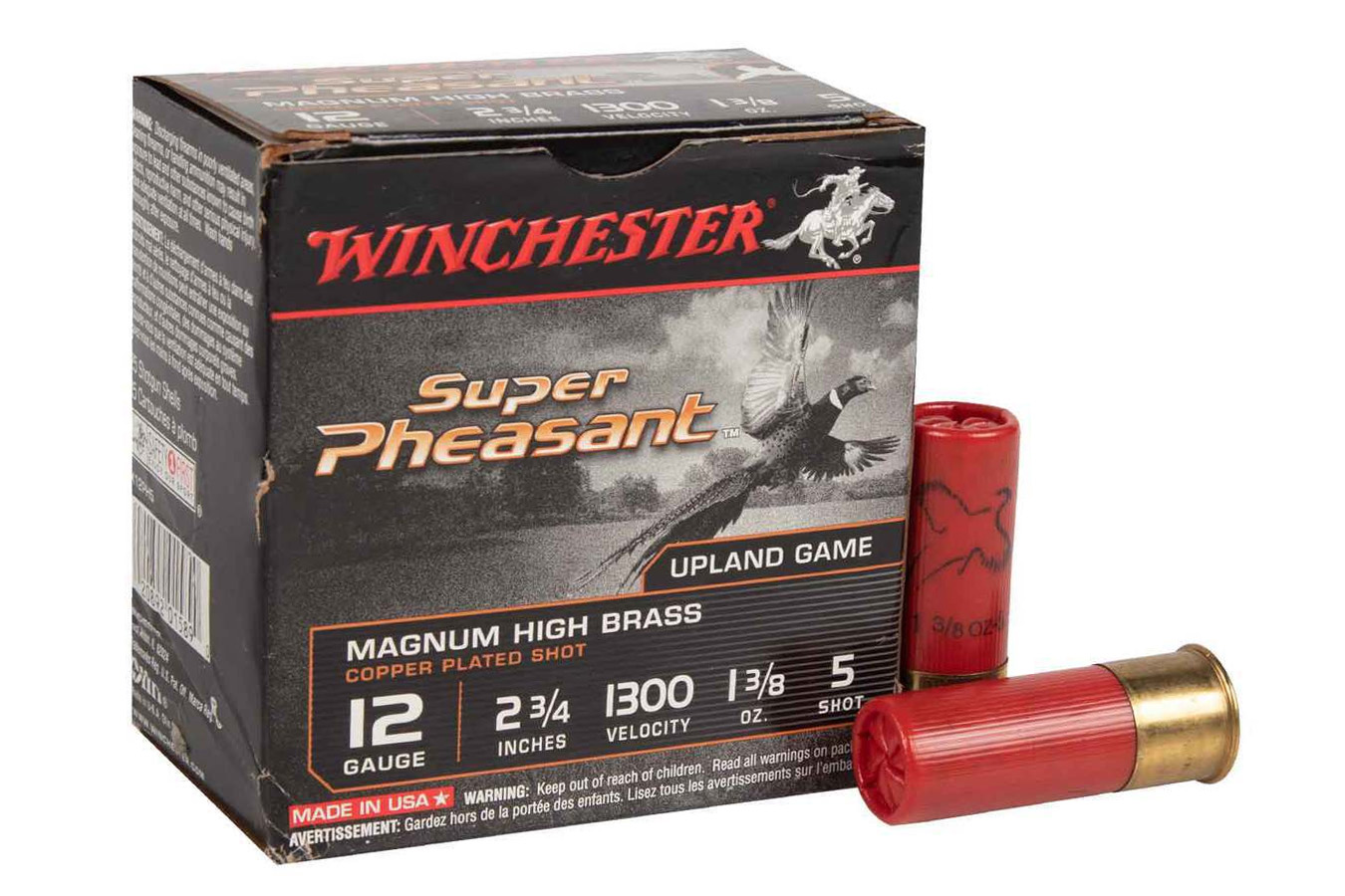 WINCHESTER AMMO 12 GA 2-3/4 IN 1-3/8 OZ PLATED HIGH VELOCITY SUPER PHEASANT