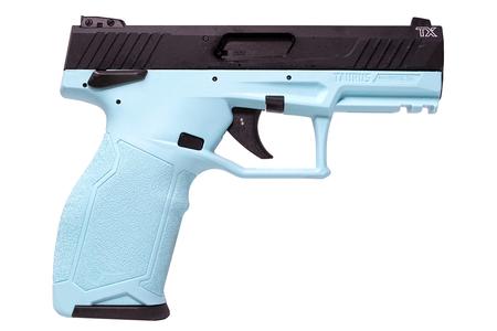 TAURUS TX22 22LR Rimfire Pistol with Cyan Frame and Black Slide (10 Round Compliant Model)