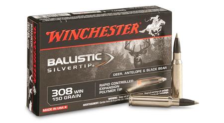 WINCHESTER AMMO 308 Win 150 gr Polymer Tipped Ballistic Silvertip 20/Box