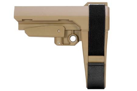 SB TACTICAL SBA3 5-Position Adjustable Pistol Stabilizing Brace (Flat Dark Earth)