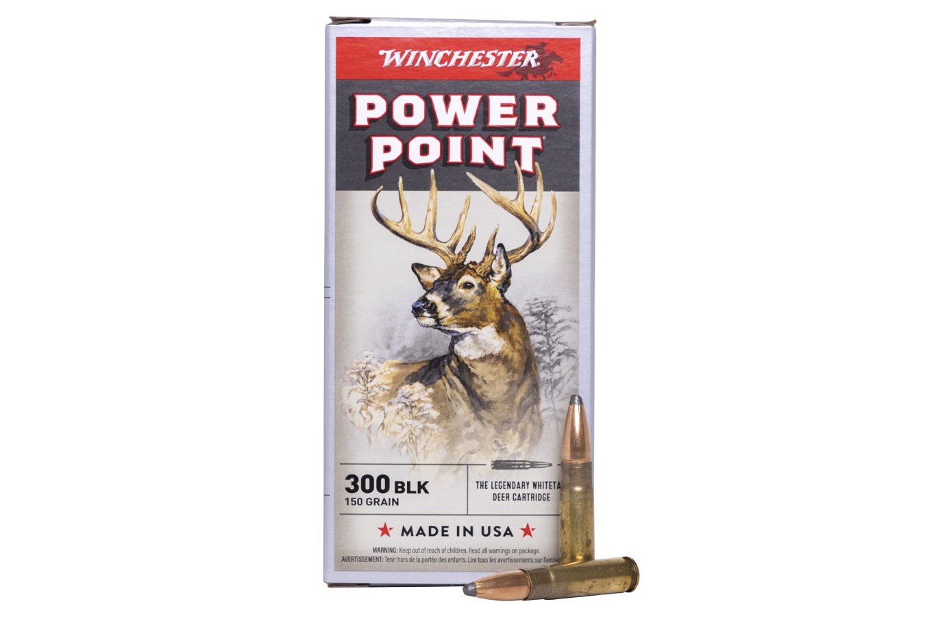 WINCHESTER AMMO 300 BLACKOUT 150 GR PSP POWER-POINT 20/BOX