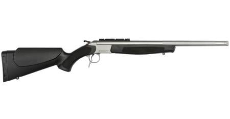 CVA INC Scout Takedown Compact 300 Blackout Single Shot Rifle with Stainless Steel Finish and Black Stock