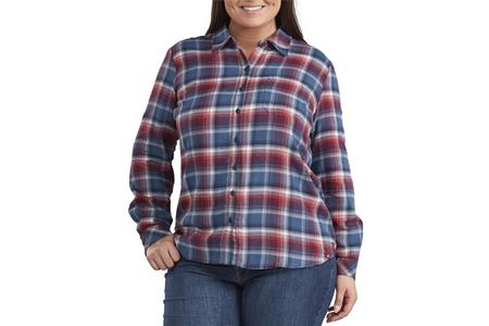 WOMENS PLAID LS SHIRT