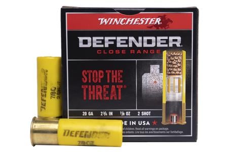 20 GA 2 3/4 IN 2 SHOT CLOSE RANGE DEFENDER 25/BOX