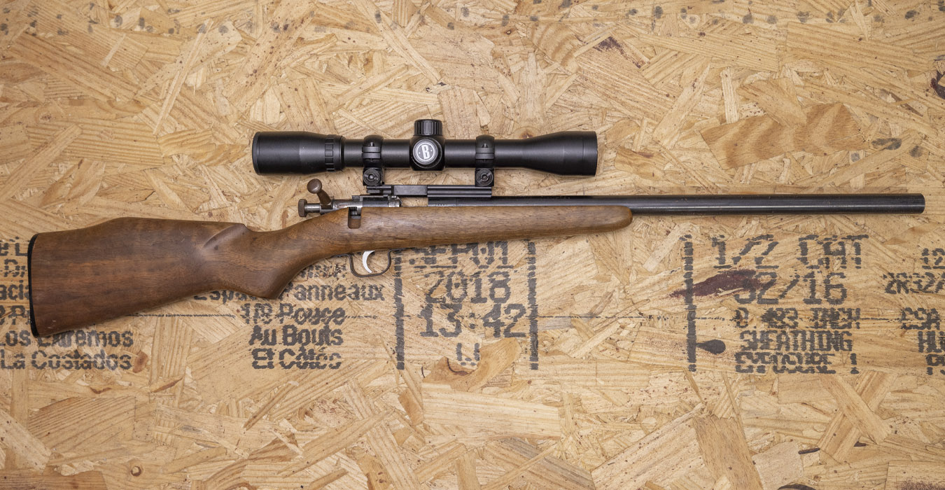 ROGUE CHIPMUNK .22 S/L/LR POLICE TRADE-IN SINGLE SHOT RIFLE WITH OPTIC