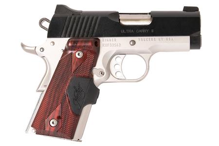 KIMBER Ultra Carry II 9mm Two-Tone Pistol with Rosewood Crimson Trace Lasergrips