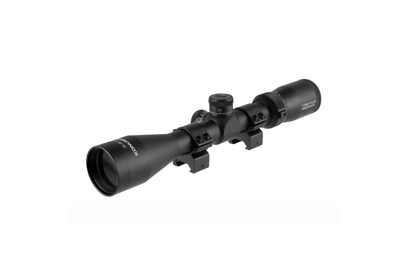 KONUS BX 3-9X40MM RIFLESCOPE WITH DUPLEX RETICLE, SCOPE RINGS, AND EXTRA 450 BUSHMASTE