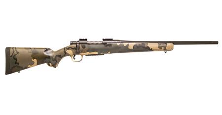 MOSSBERG Patriot 243 Win Bolt Action Rifle with 20 Inch Fluted Barrel and KUIU Vias Camo Stock