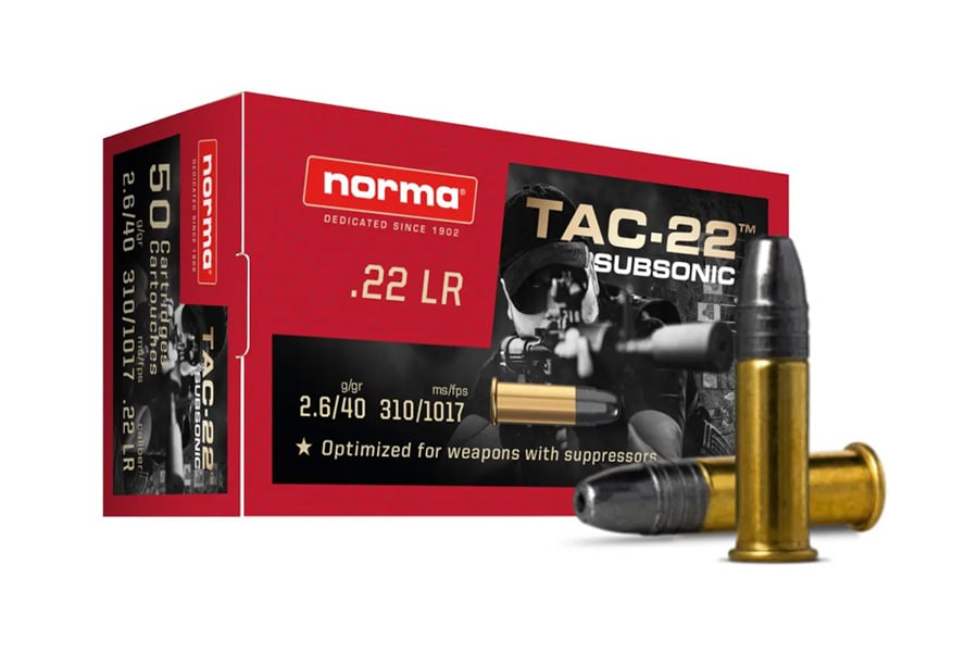 NORMA USA SUBSONIC-22 LONG RIFLE 40GR LHP