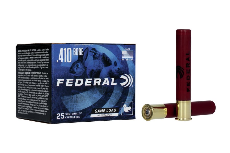 FEDERAL AMMUNITION 410 GA 3 IN 11/16 OZ 7.5 GAME-SHOK HI-BRASS