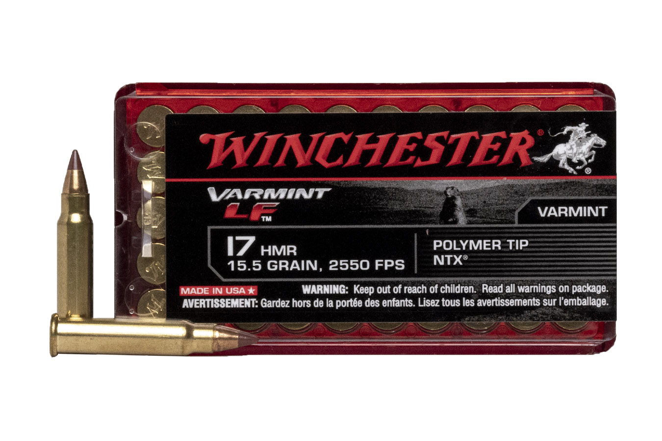 WINCHESTER AMMO VARMINT LF 17HMR 15.5GR NTX 50RNDS