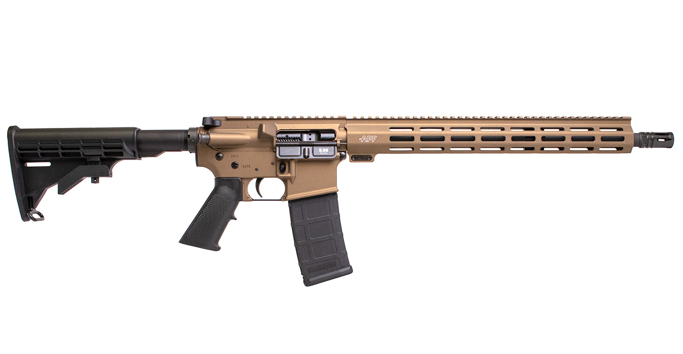 ALEX PRO FIREARMS AR-15 BURNT BRONZE 5.56 15 IN MLOK HG 30 RD MAG