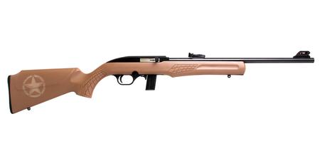 ROSSI RS22 22LR Rifle with Brown Monte Carlo Stock and Engraved Star Detail