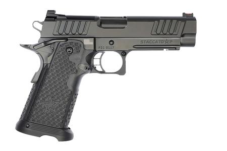 STACCATO P 9mm Optic Ready 2011 Pistol with 4.4 Inch DLC Bull Barrel and Black DLC Finish