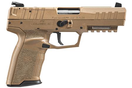 FNH Five-seveN 5.7x28mm MRD Optic Ready Pistol with 4.8 Inch Barrel and FDE Finish