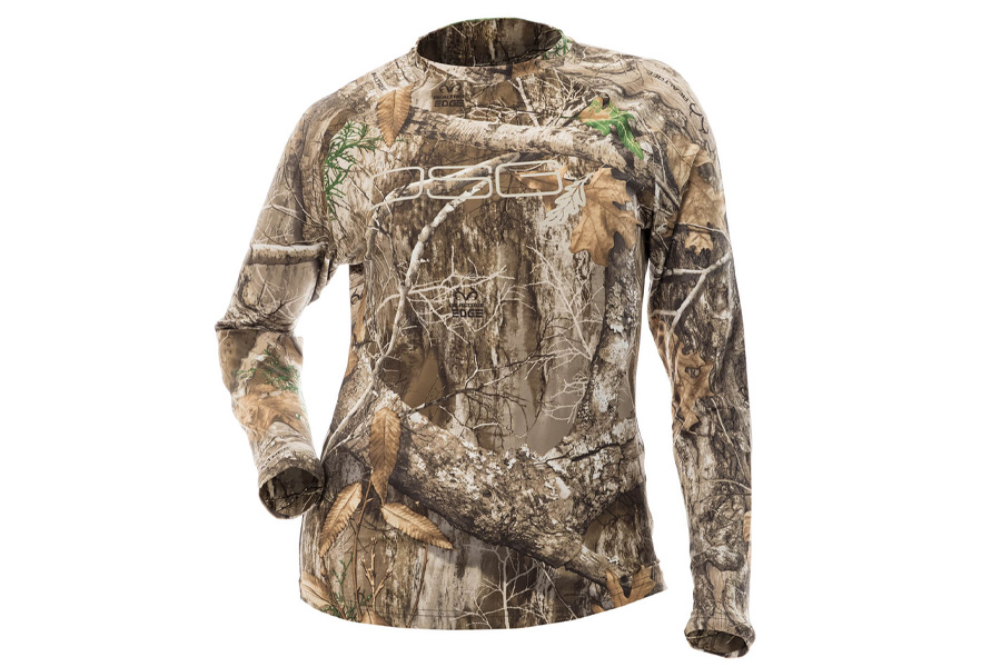 Dsg Outerwear Women`s Long Sleeve Camo Tech Shirt - Large