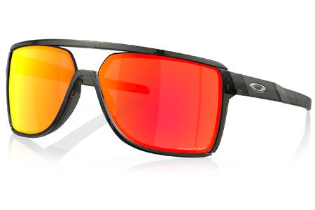 OAKLEY Castel Sunglasses with Grey Smoke Frame and Prizm Ruby Lenses