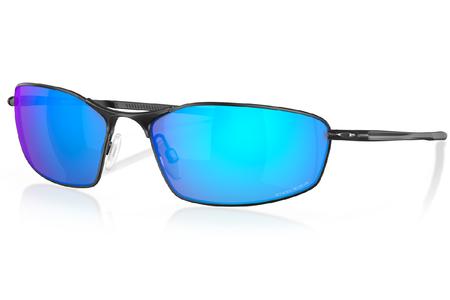 OAKLEY Whisker Sunglasses with Satin Black Frame and Prizm Sapphire Lenses