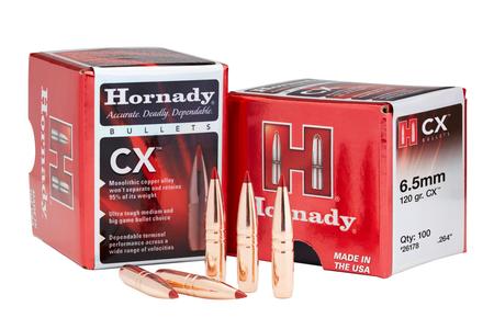 HORNADY 6.5mm (.264) 130 gr CX Reloading Bullets 50/Box