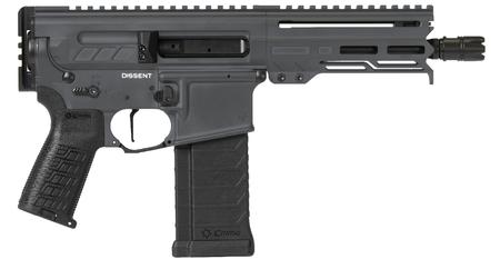 CMMG Dissent M4 5.7x28mm Buffer-Less AR-15 Pistol with Sniper Gray Cerakote Finish and 6.5 Inch Barrel