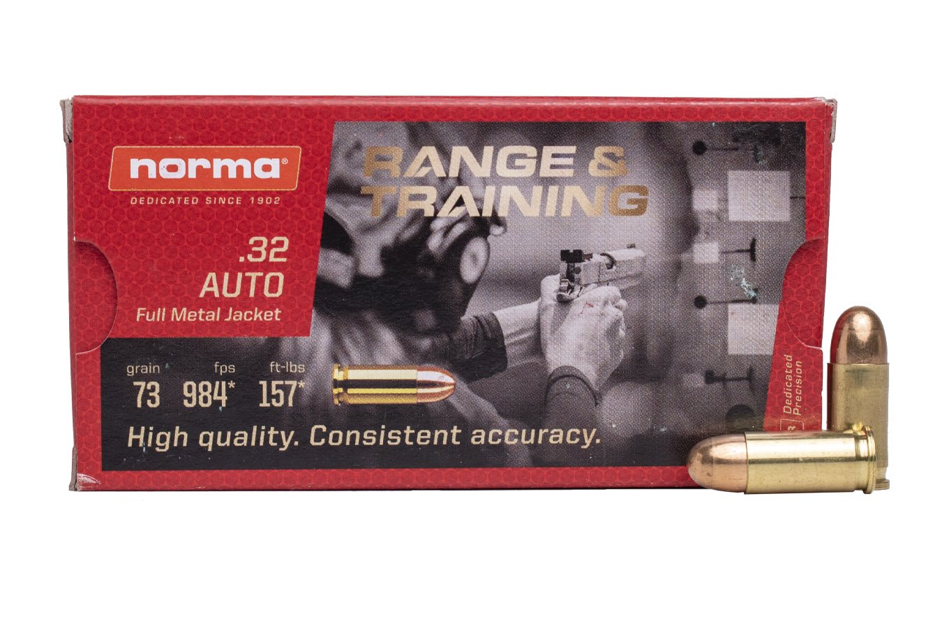 NORMA USA 32 ACP 73 GR FMJ RANGE AND TRAINING 50/BOX