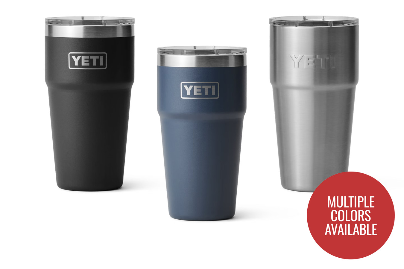 YETI Rambler 16 oz Stackable Pint, Vacuum Insulated, Stainless  Steel with MagSlider Lid, Power Pink: Tumblers & Water Glasses