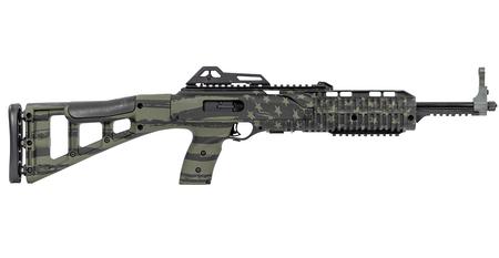 HI POINT 995TS 9mm Carbine with OD Green Flag Stock and Threaded Barrel