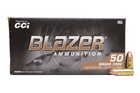 CCI AMMUNITION 9mm 124 gr FMJ Blazer Brass 50/Box