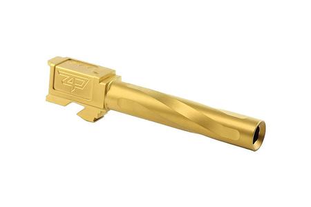 ZAFFIRI PRECISION Flush and Crown Barrel for Glock 19 Gen 1-4 (TiN)