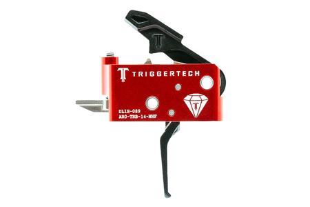 TRIGGERTECH AR-15 Diamond Flat Black/Red Two-Stage Trigger