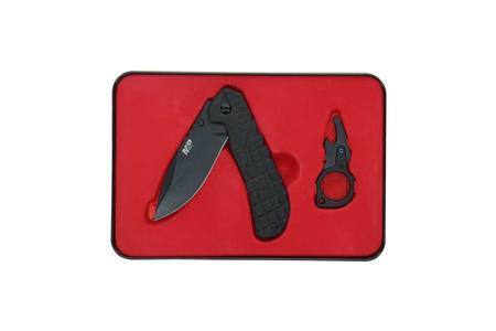 BTO FOLDING KNIFE WITH BOTTLE OPENER IN TIN