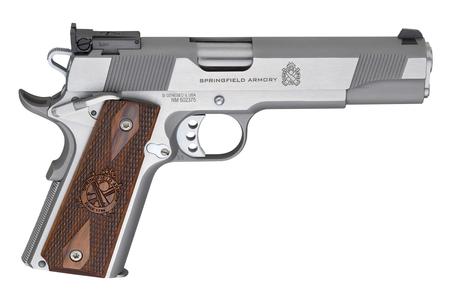 SPRINGFIELD 1911 A1 Loaded Target 45 ACP Stainless Pistol with Cocobolo Grips