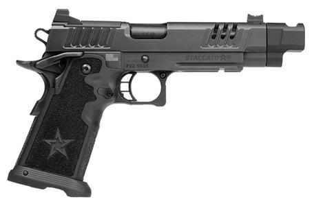 STACCATO Limited Edition P 9mm Optic Ready Pistol with 5 Inch Threaded Barrel X-Series Slide Serrations