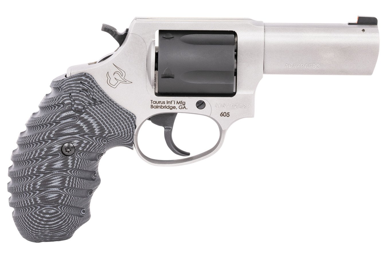 TAURUS 605 .357MAG 3`` 5 RDS SS BLACK ACCENT N.S. VZ GRIP