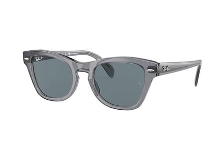 TRANSPARENT GREY W/DARK BLUE POLARIZED LENSES 