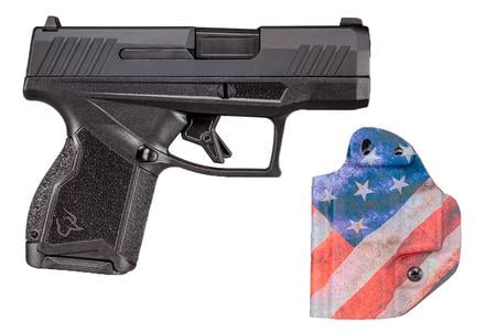 GX4 9MM BK/BK 3` W/MFT US FLAG HOLSTER