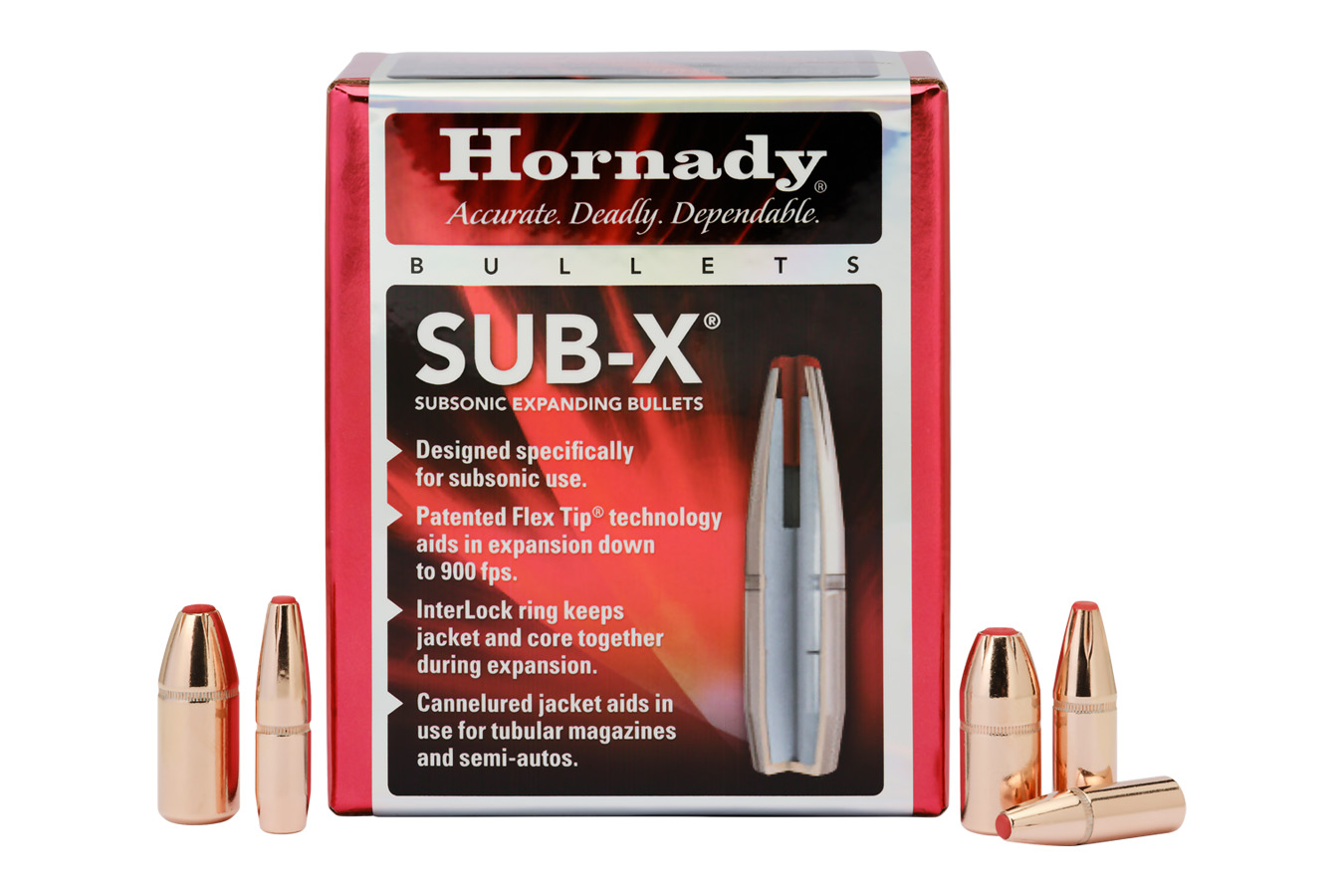 HORNADY 35 CAL .357 250 GR SUB-X (350 LEGEND)