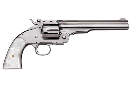 UBERTI 1875 No. 3 .45 Colt Top-Break Single-Action Revolver with Pearl Grips