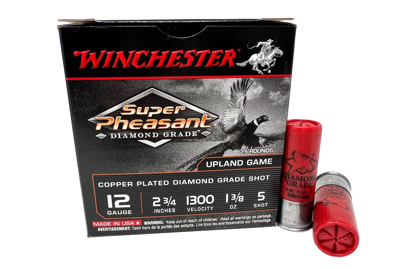 WINCHESTER AMMO SUPER PHEASANT DIAMON GRADE 12GA 2 3/4`25RNDS