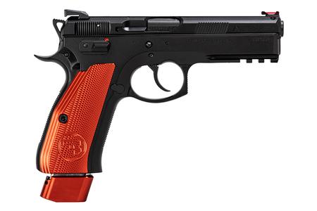 75 SP-01 COMPETITION 9MM PISTOL WITH RED GRIPS