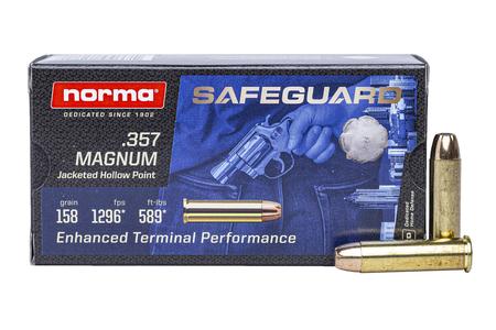 NORMA USA .357 Magnum 158 gr JHP Safeguard 50/Box