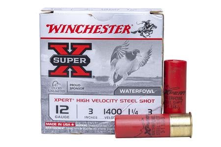 WINCHESTER AMMO 12 Gauge 3 Inch 1 1/4 oz Super X 3 Shot 25/Box