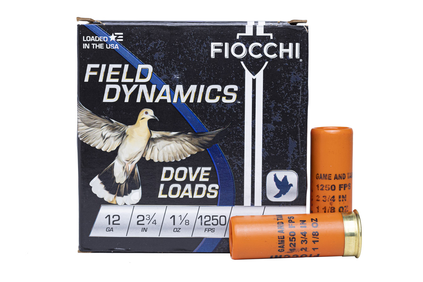 Fiocchi 12 Gauge 2 3/4 In 7.5 Shot 1-1/8 oz Shotshells Field Dynamics 25/Box