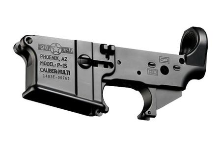 POF P-15 STRIPPED LOWER AR RECEIVER BLACK MULTI CAL