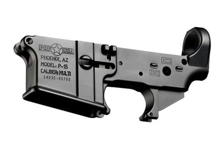 P-15 STRIPPED LOWER AR RECEIVER BLACK MULTI CAL