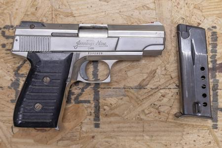 BRYCO Jennings Nine 9mm Police Trade-In Pistol (Rear Sight Broken)