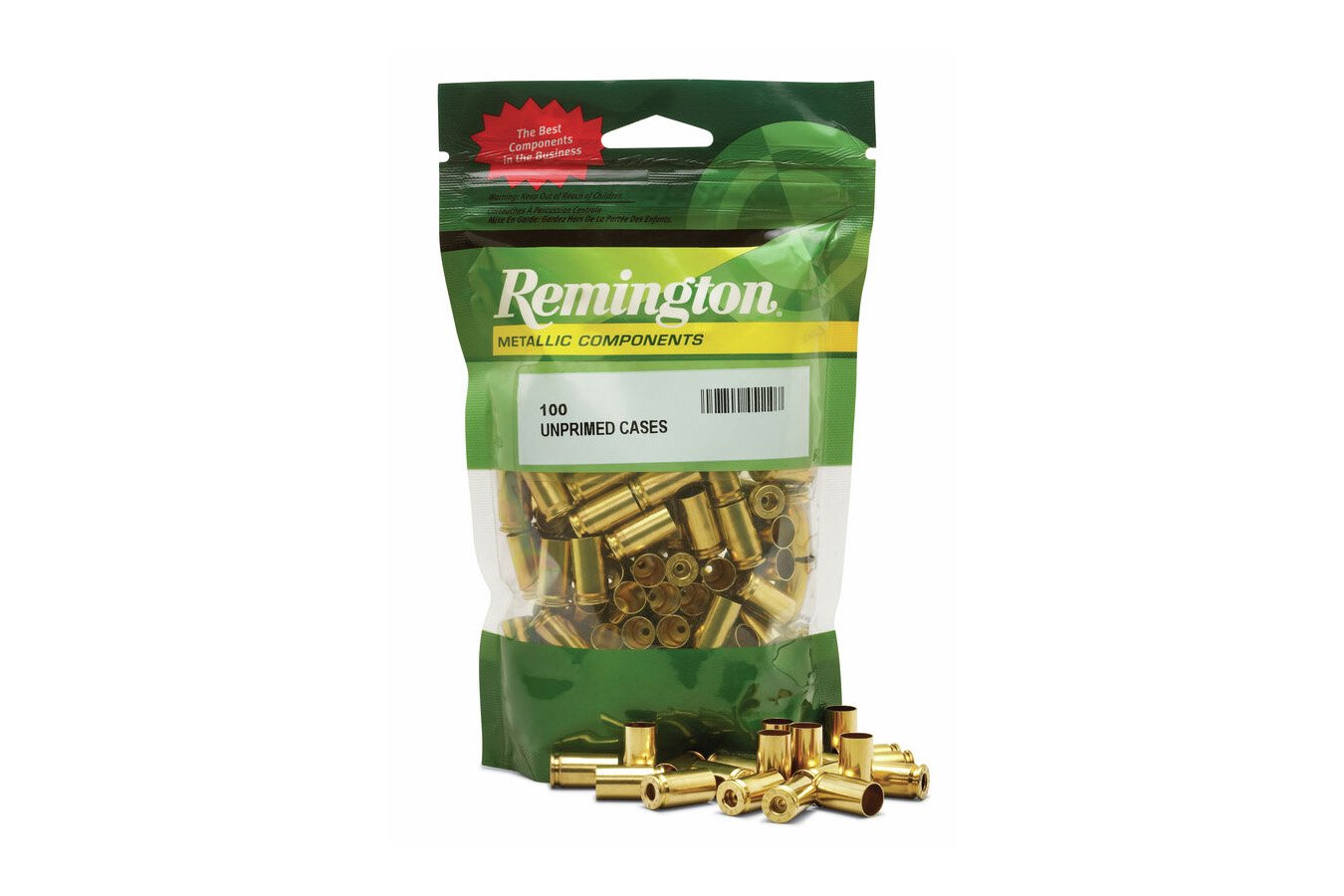 Remington 9mm Unprimed Brass Case 100/Box