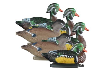 HIGDON Standard Wood Duck Decoys 6-Pack