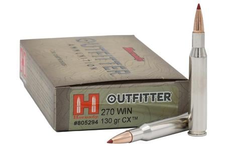 Hornady 270 Win 130 Grain CX Outfitter 20/Box